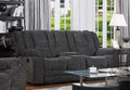 Galaxy Home Chicago Reclining Loveseat in Gray GHF-808857585141