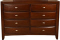 Galaxy Home Emily 8 Drawer Dresser in Cherry GHF-808857628237