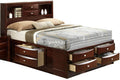 Galaxy Home Emily Full Storage Bed in Cherry GHF-808857992086