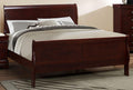 Galaxy Home Louis Phillipe King Sleigh Bed in Cherry GHF-808857678539