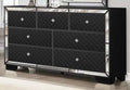 Galaxy Home Madison 7 Drawer Dresser in Black GHF-808857823571