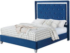 Galaxy Home Sapphire Full Upholstered Bed in Navy GHF-808857811028