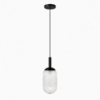 Giza Pendant Lamp - Black and Clear