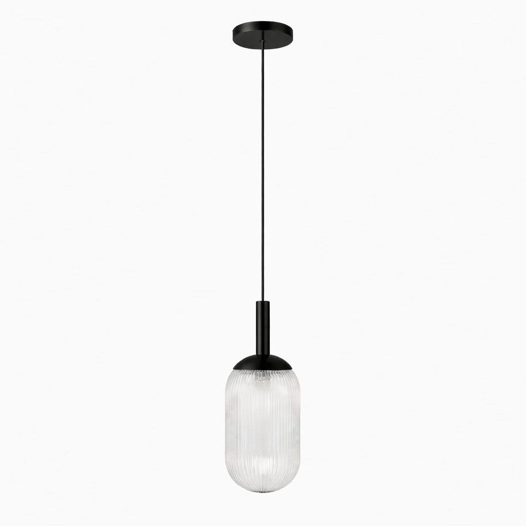 Giza Pendant Lamp - Black and Clear