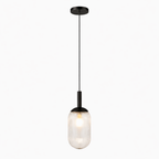 Giza Pendant Lamp - Black and Clear