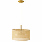 Glacier Pendant Lamp - Oak + Natural + Gold