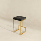 Joel Black Velvet Bar Stool