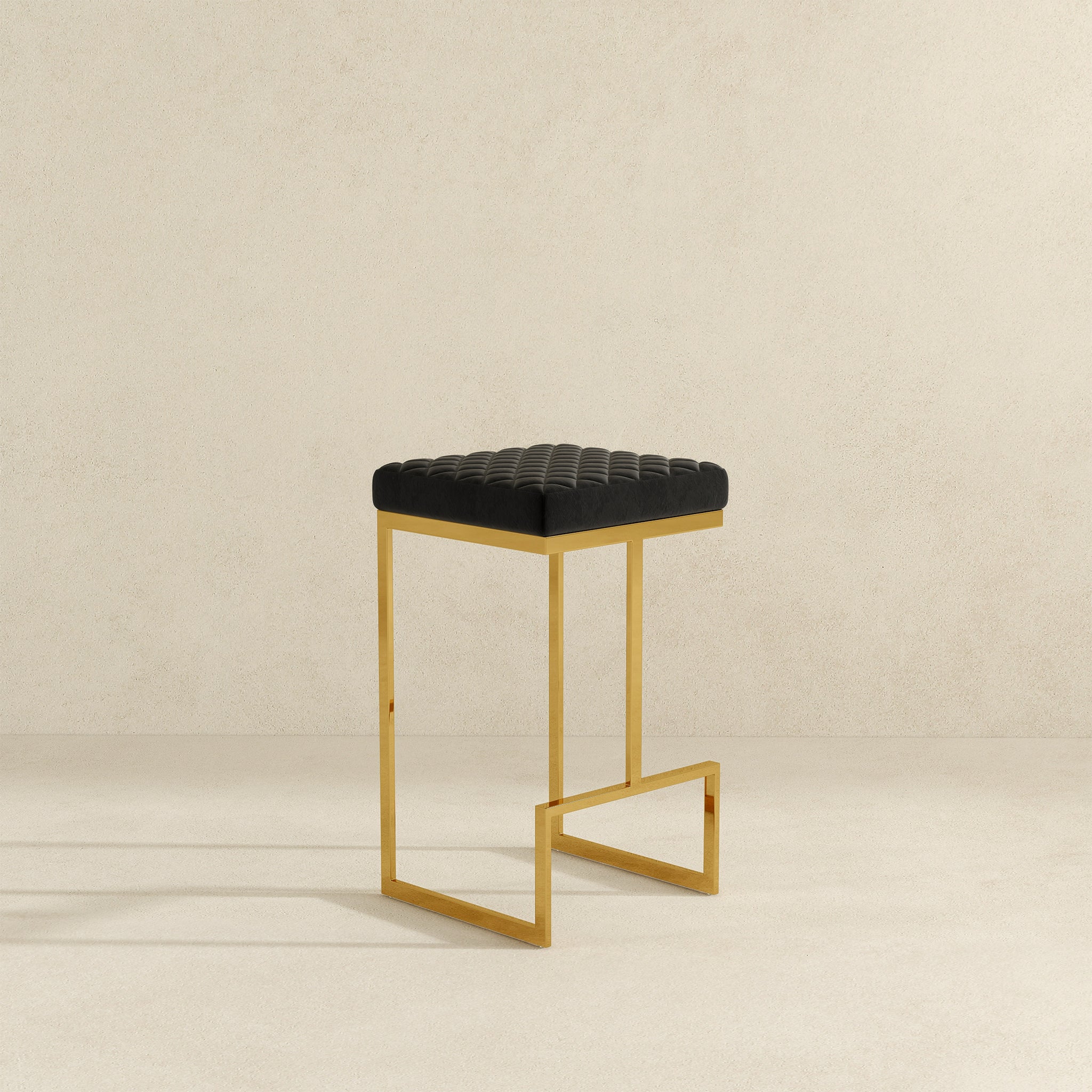 Joel Black Velvet Bar Stool