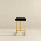 Joel Black Velvet Bar Stool