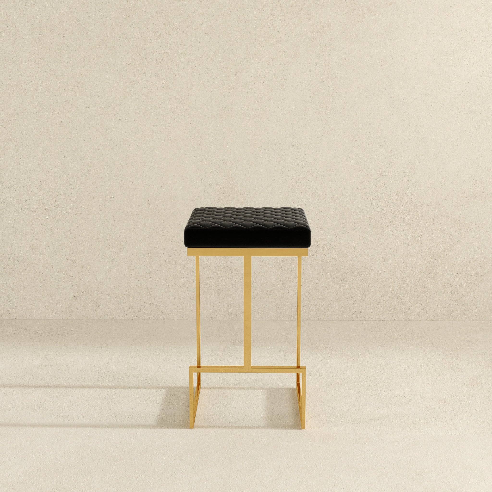 Joel Black Velvet Bar Stool