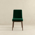Kate Green Velvet Solid Wood Dining Chair (Set Of 2)