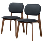 Kelsey Brown Leather Dining Chair (Set Of 2)