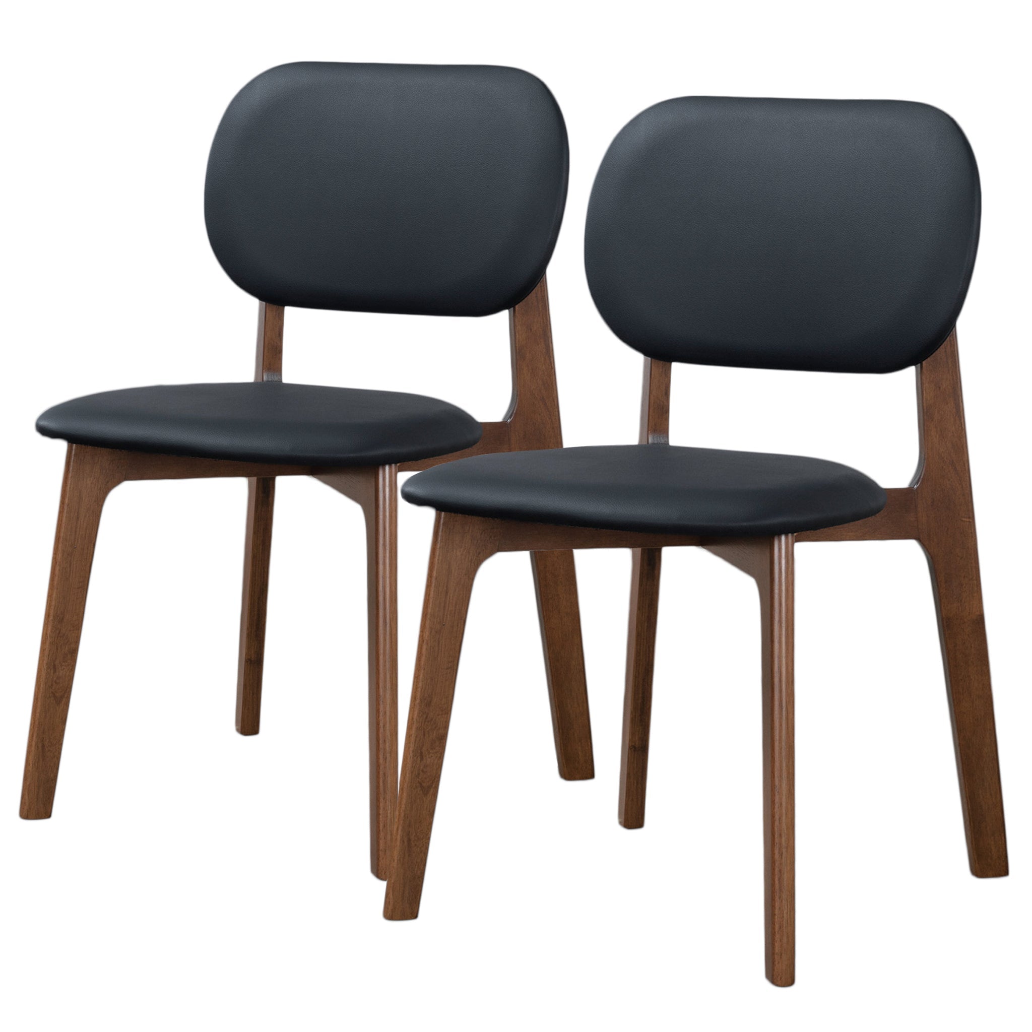 Kelsey Brown Leather Dining Chair (Set Of 2)