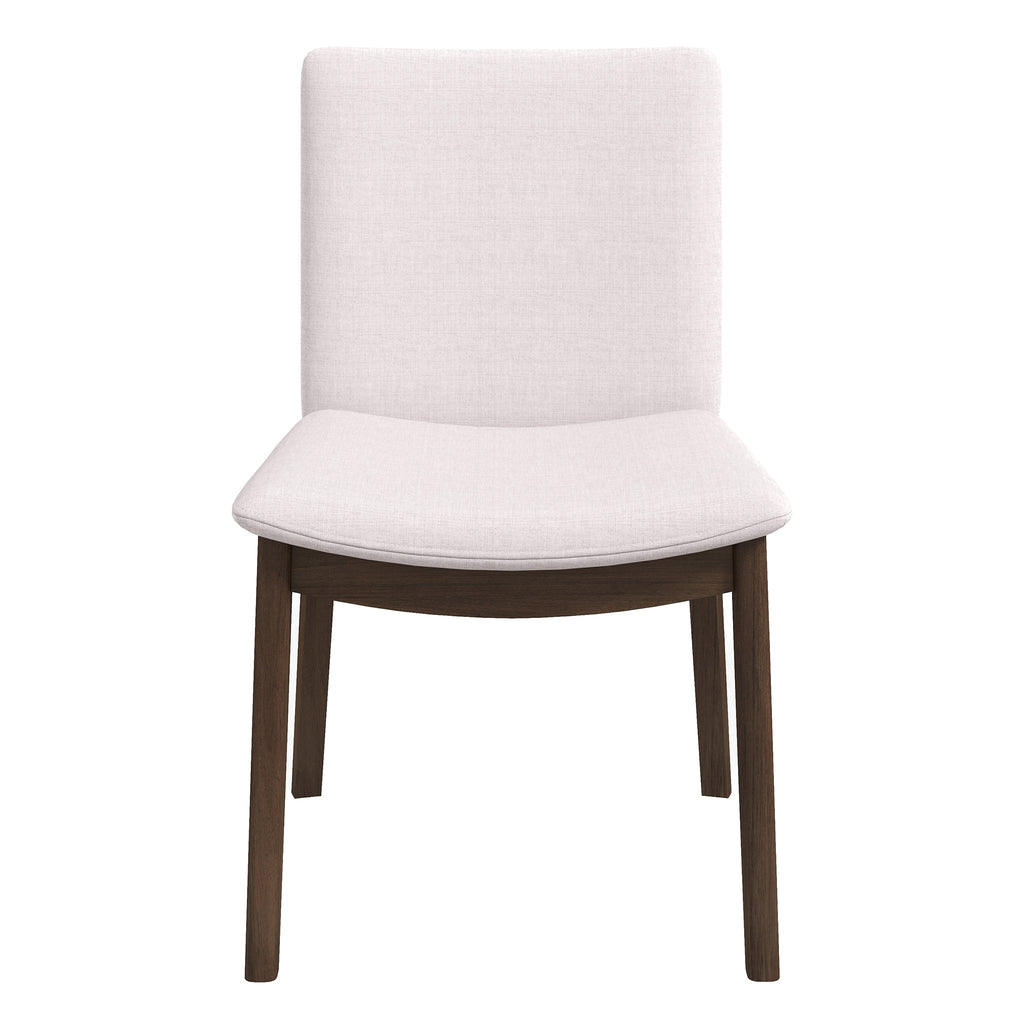 Laura Blue Linen Solid Wood Dining Chair (Set Of 2)