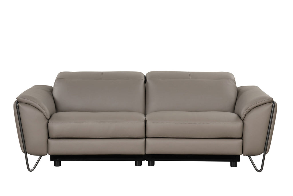ESF Furniture - Lavinia Sofa with Electric Recliners in Chic Grey - LAVINIA-S-CHIC GREY