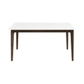 Lindsey Solid Wood White Top Dining Table