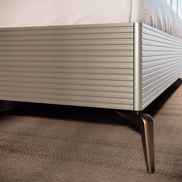 ESF Furniture - Linea Upholstered King Bed in Camel - LINEA-K-CAMEL