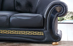ESF Furniture - Apolo Sectional Right Facing Black - APOLOSECTRIGHTBLAC