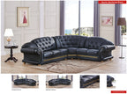 ESF Furniture - Apolo Sectional Right Facing Black - APOLOSECTRIGHTBLAC
