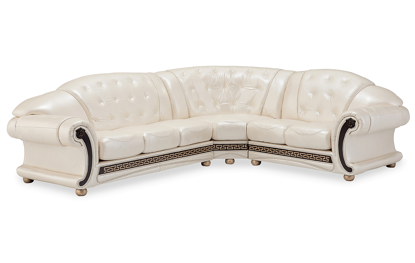 ESF Furniture - Apolo Sectional Right Facing Pearl - APOLOSECTRIGHTPEARL