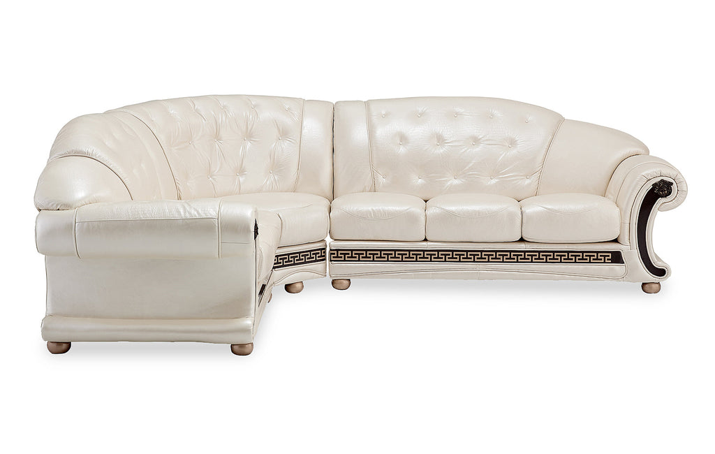 ESF Furniture - Apolo Sectional Right Facing Pearl - APOLOSECTRIGHTPEARL