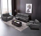 ESF Furniture - 2934 2 Piece w/Electric Recliner in Dark Gray - 29343DARK GREY-2SET