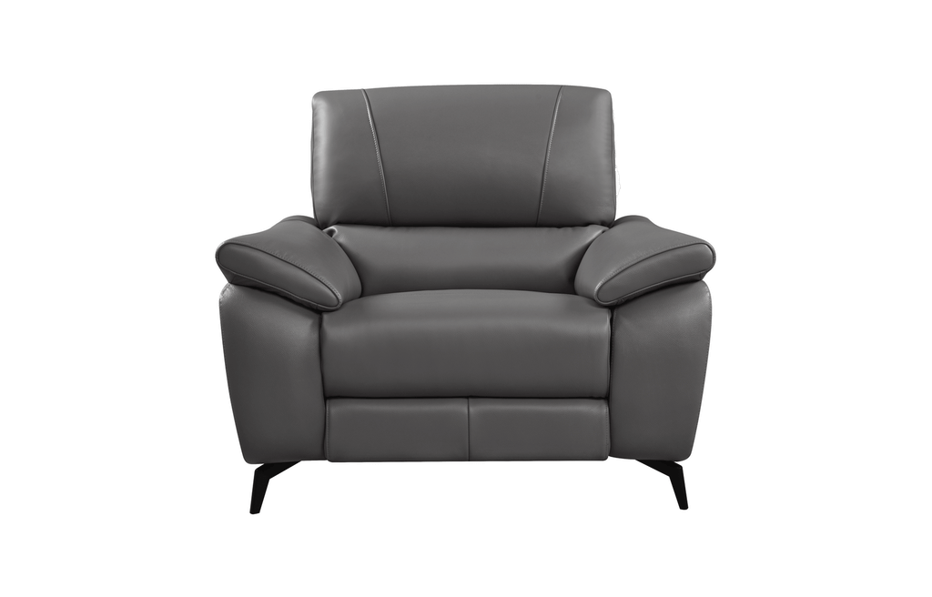 ESF Furniture - 2934 2 Piece w/Electric Recliner in Dark Gray - 29343DARK GREY-2SET