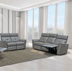 ESF Furniture - 8501 2 Piece Recliner Sofa Set in Dark Grey - 8501DARKGREY-SL