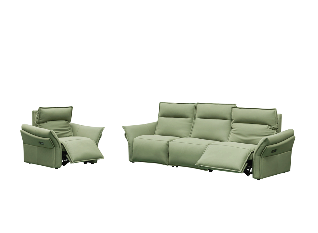 ESF Furniture - GM56 2 Piece Sofa Recliner Set in Mat - GM56-SC