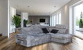 ESF Furniture - Daytona Sectional w/ Bed & Storage - DAYTONA-SEC