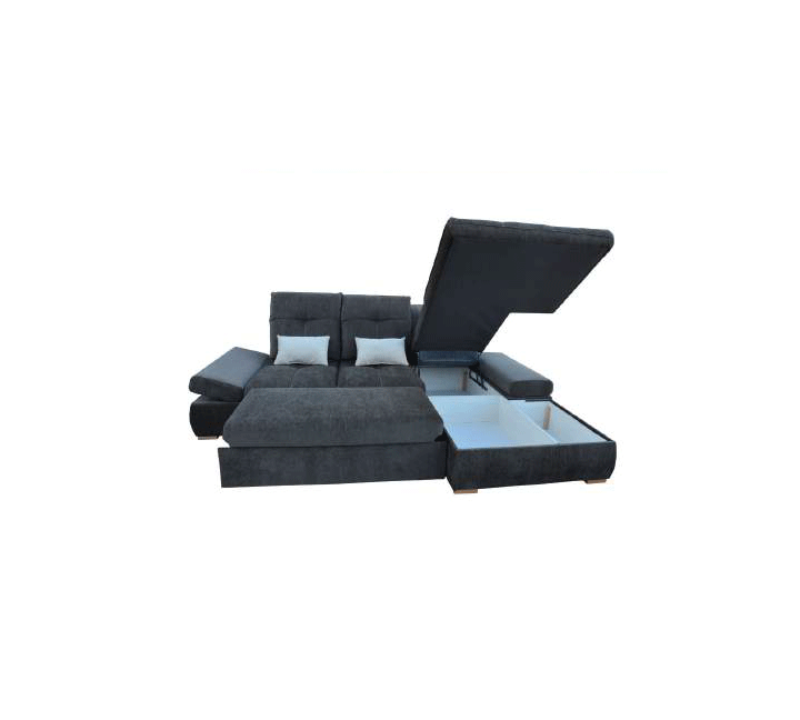 ESF FURNITURE - Estero Sectional Left with Bed and storage - ESTEROLEFT