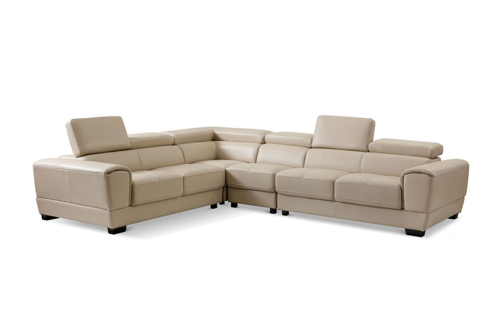 ESF Furniture - 2786 Sectional in Cream - 2786-SEC