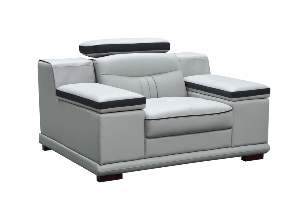 ESF Furniture - 908 Armchair in Light Grey - 908CHAIR