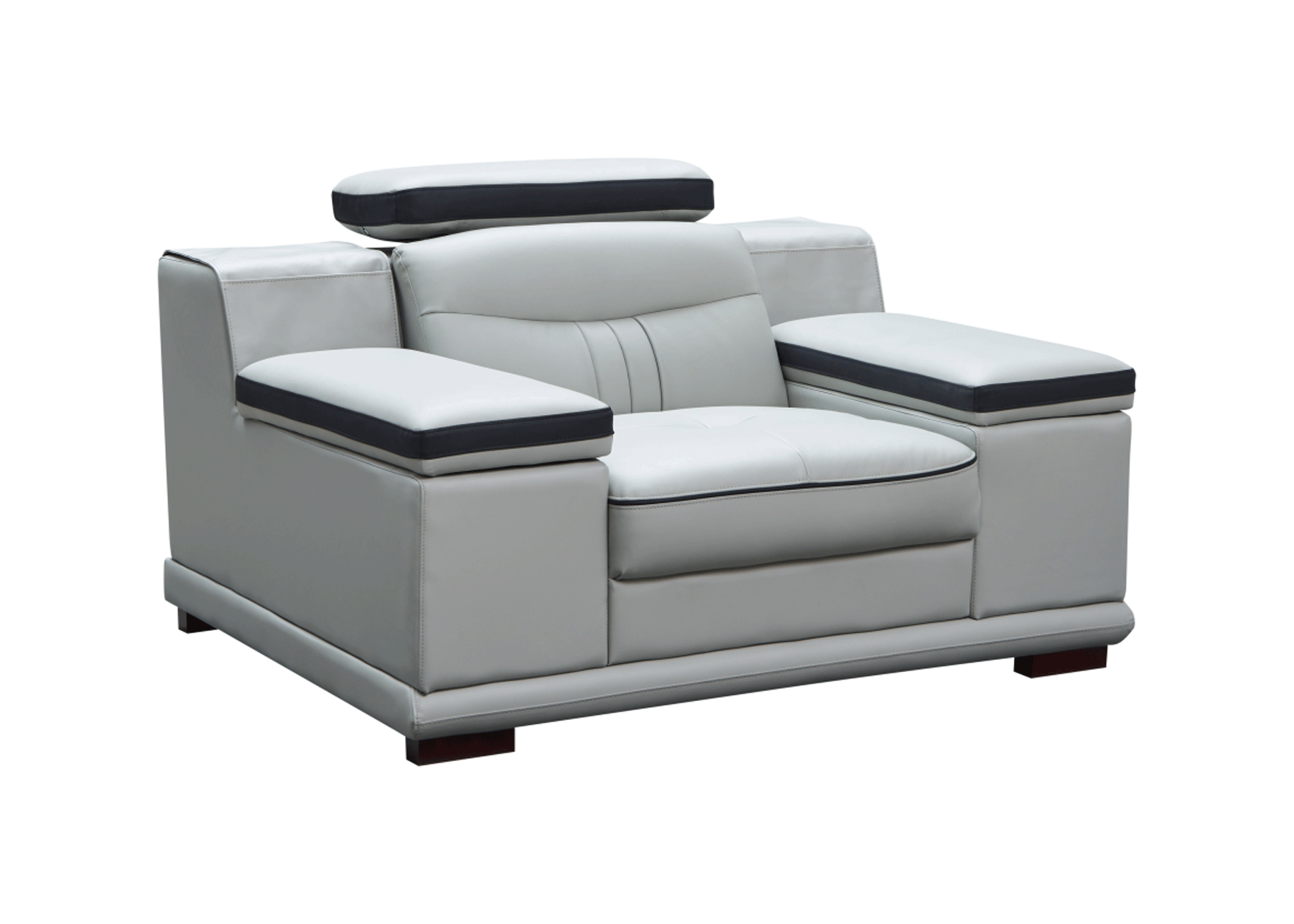 ESF Furniture - 908 Armchair in Light Grey - 908CHAIR