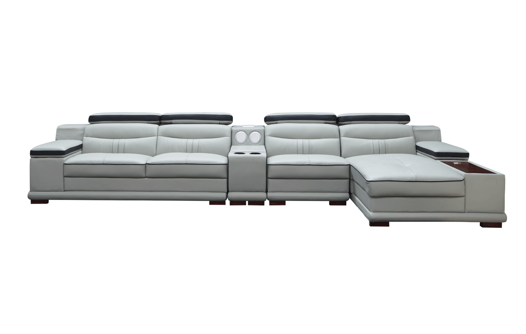 ESF Furniture - 908 Sectional Right in Light Grey - 908SECTIONALRIGHT