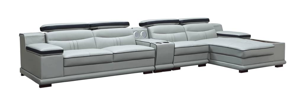 ESF Furniture - 908 Sectional Right in Light Grey - 908SECTIONALRIGHT