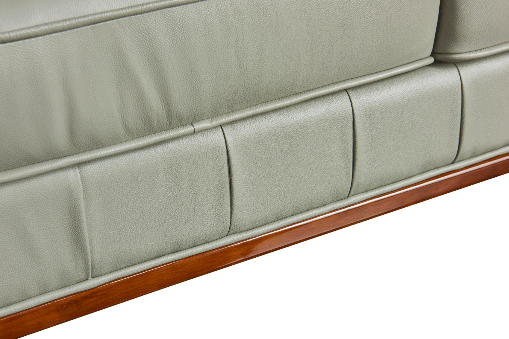 ESF Furniture - 401 Grey Leather Sofa - 4013