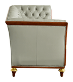ESF Furniture - 401 Grey Leather Sofa - 4013