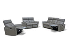 ESF Furniture - 8501 2 Loveseat w/2 Recliners in Dark Grey - 85012DARKGREY