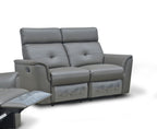 ESF Furniture - 8501 3 Piece Recliner Living Room Set in Dark Grey - 8501DARKGREY-SLC