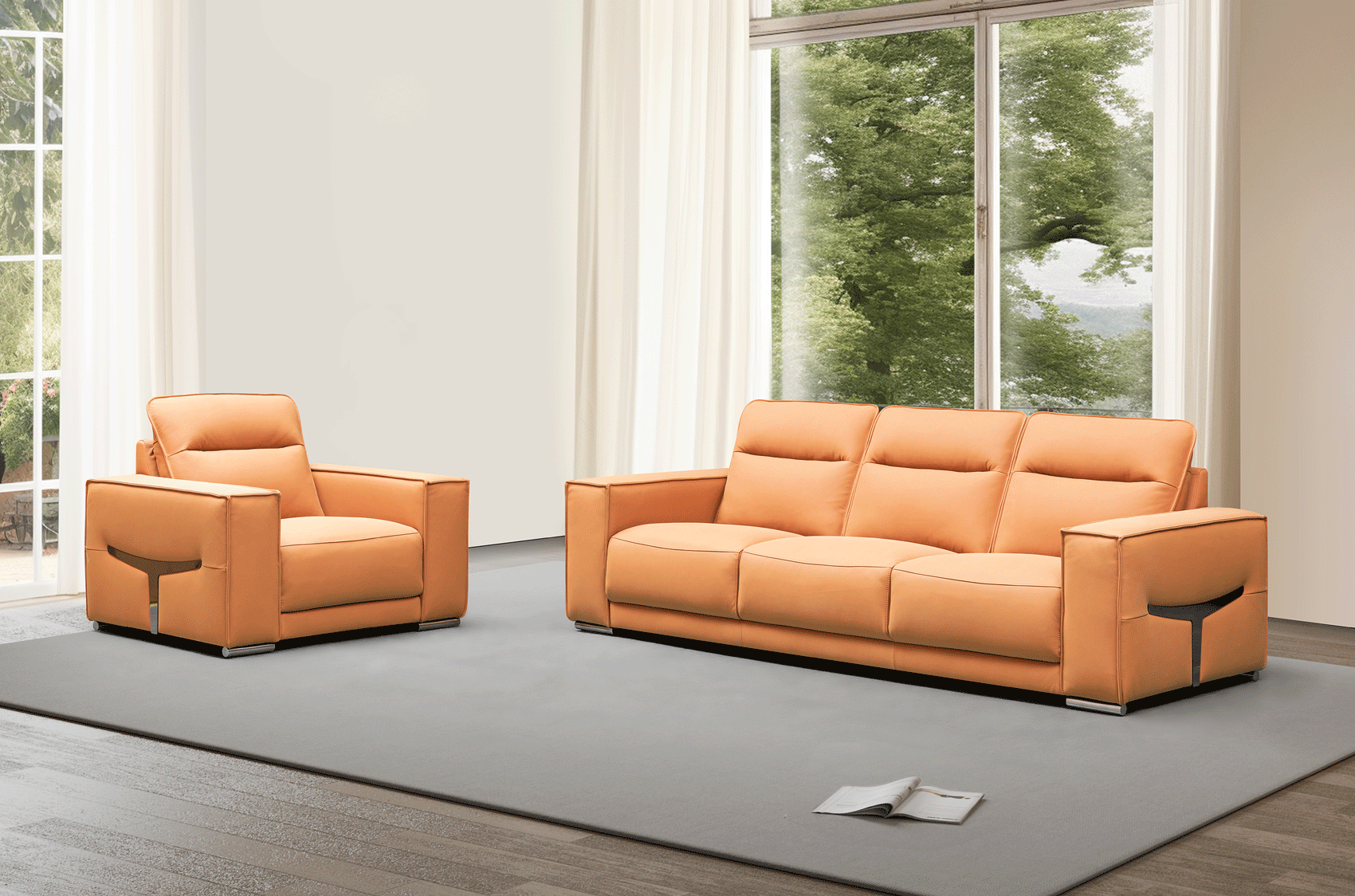 ESF Furniture - GM530 Armchair in Orange - GM530-AC