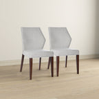 Luca Light Grey Fabric Dining Chair (Set Of 2)
