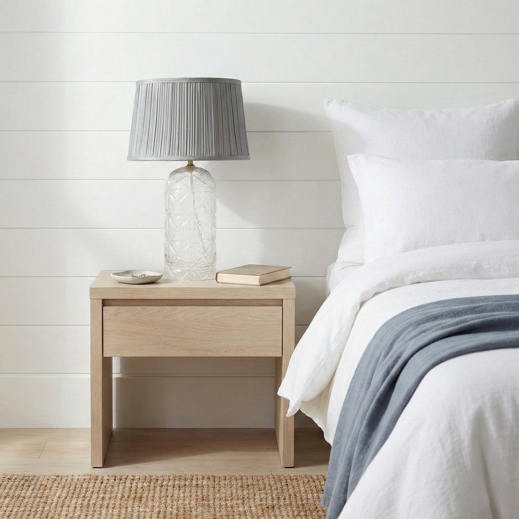Luxora Table Lamp Gold - Clear and Grey