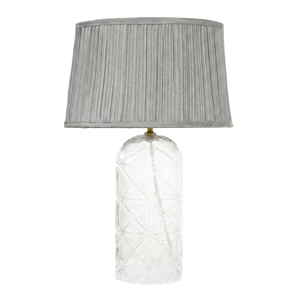 Luxora Table Lamp Gold - Clear and Grey