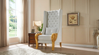 A-CH02 Throne 62.5" Tall (White) — additional view [1]