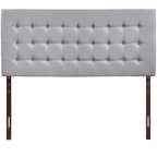 Tinble Upholstered Fabric Queen Headboard