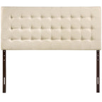 Tinble Upholstered Fabric Queen Headboard
