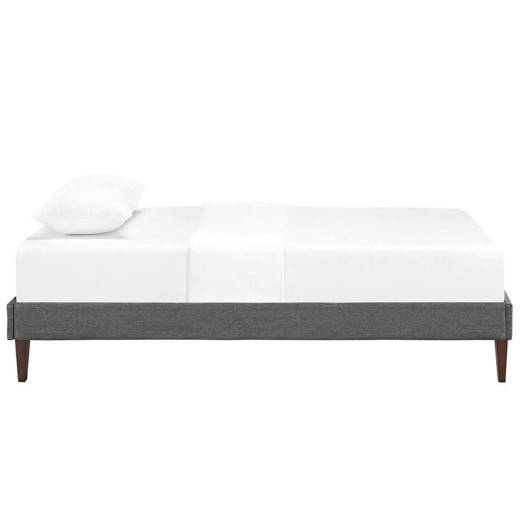 Sharon Fabric Bed Frame with Squared Tapered Legs