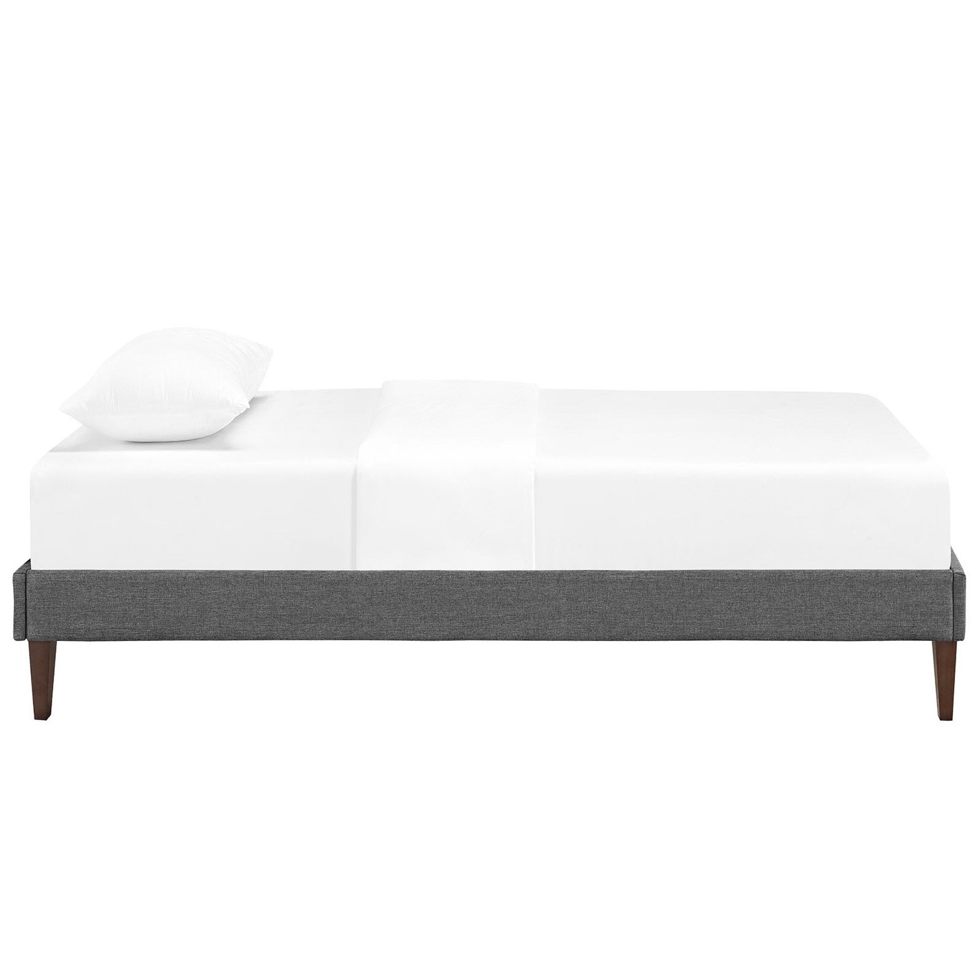 Sharon Fabric Bed Frame with Squared Tapered Legs