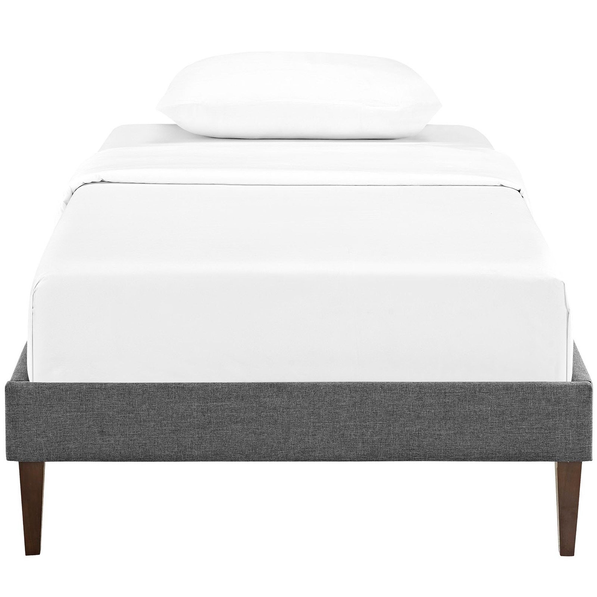 Sharon Fabric Bed Frame with Squared Tapered Legs